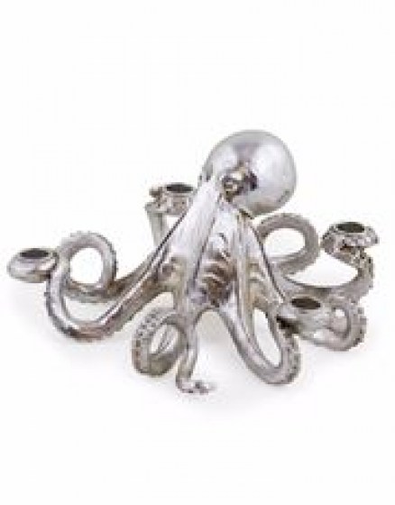 Octopus Silver Candle Holder mor_gifts_interiors_silver_octopus_candle_Stick1
